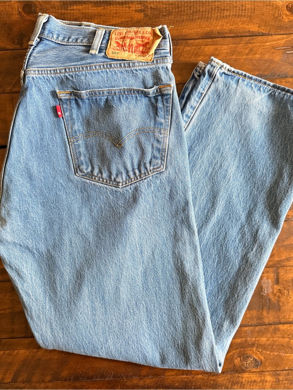 Levi’s 501 Button Fly Jeans, Men’s Size 40x34